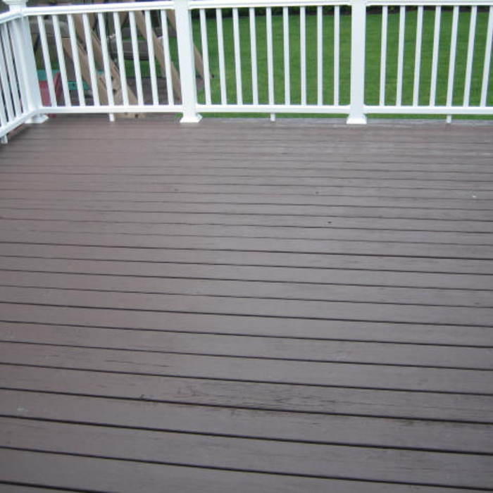 New Deck with PVC Railings