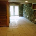 New Ceramic Tile in Remodeled Basement