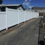 white fence