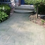 Stamped Entrance to Home Residence