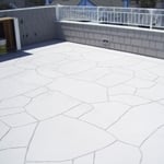 Flagstone pattern deck