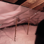 radiant barrier and blown in insulation