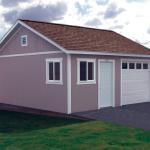 Traditional Garden Shed - New Door Work Space Attached To Garage