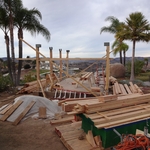 4- 6x6 posts on each side
