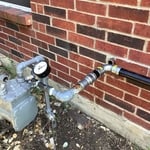 Gas Line at Meter