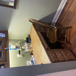 Desk area in hallway