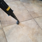 Steam Cleaner in Action