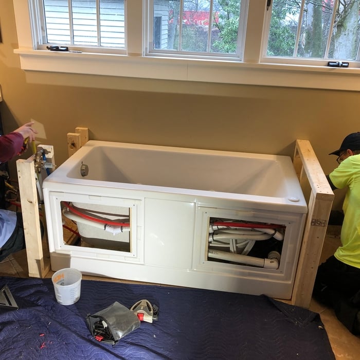 Whirlpool tub install