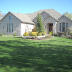 All brick & stone 3 bedroom Ranch, 3 car garag