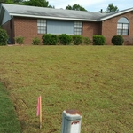 Sod done with small area in Neighbors yard