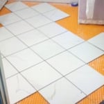 floor tile setting