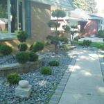 pavers along concrete