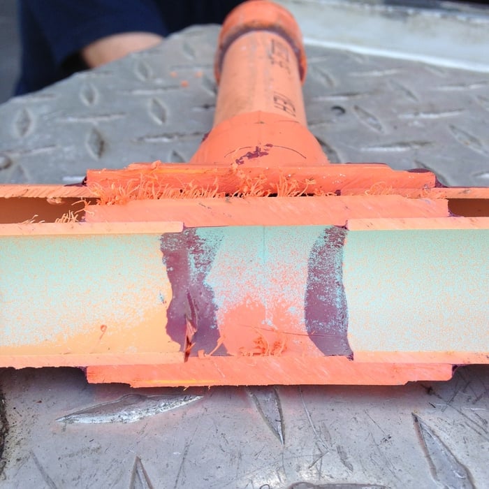 inside leaky pipe