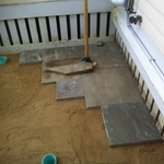 Beginning Blue stone Shower