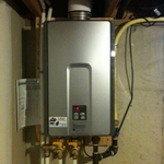 tankless water heater install