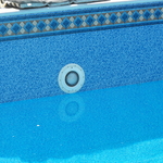 pool light in new liner pool