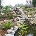 Pond and waterfall