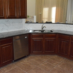 Herringbone Tile Install