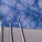 Providing protection for flammable exaust