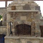 Traditional Fireplace - Earthy Luxury Deep Blue And Black Ceramic Outdoor Planter