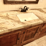 Custom Cast in Place Concrete Countertops