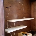 floating recessed lite shelves