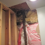 removal of drywall & insulation