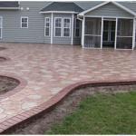 Transitional Patio - Red Cozy White Home Exterior Trim
