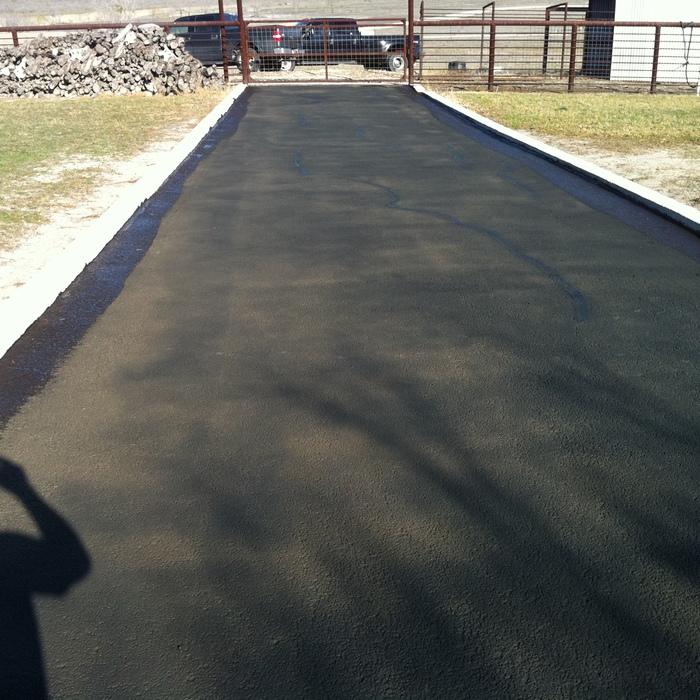 This is a resurfaced driveway.