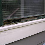Rotted sash and frame