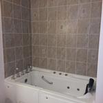 walk in tub ceramic tile shower enclosure