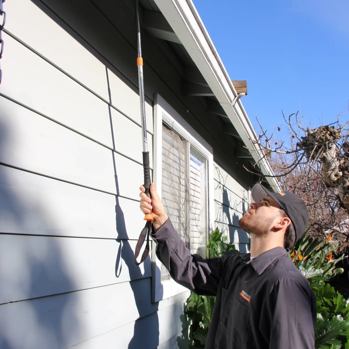 Inspecting Rafters for damage