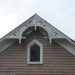 before of a gable trim