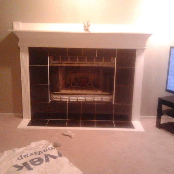 dansby fireplace after