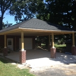 New Construction Carport With Shop
