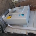 Ductless heat pump exterior unit
