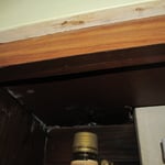 Mold growth in cabinet