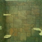 custom standing shower