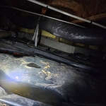 Pooling water in crawl space