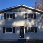 Siding, windows, framing, rotten wood, trim.