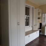 Sun room finished with a bench seat