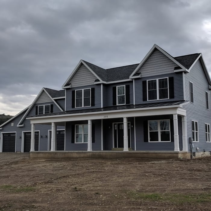 Two story with attached garage