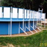 oval fence panels and side wall
