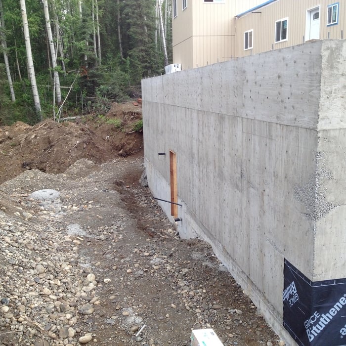 Finished 12' walls