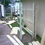 day after posts set , rails attached