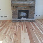 8" wide Hickory floor Natural