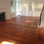 Historic antique floor pine refinished