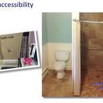 shower for customer using wheelchair