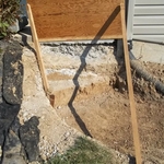The base for the steps