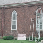 before picture brick cleaning